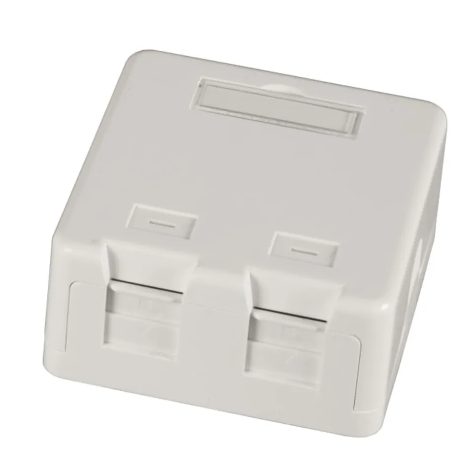 efb-elektronik-keystone-verteilerbox-aufputz-2-port-wei image 1