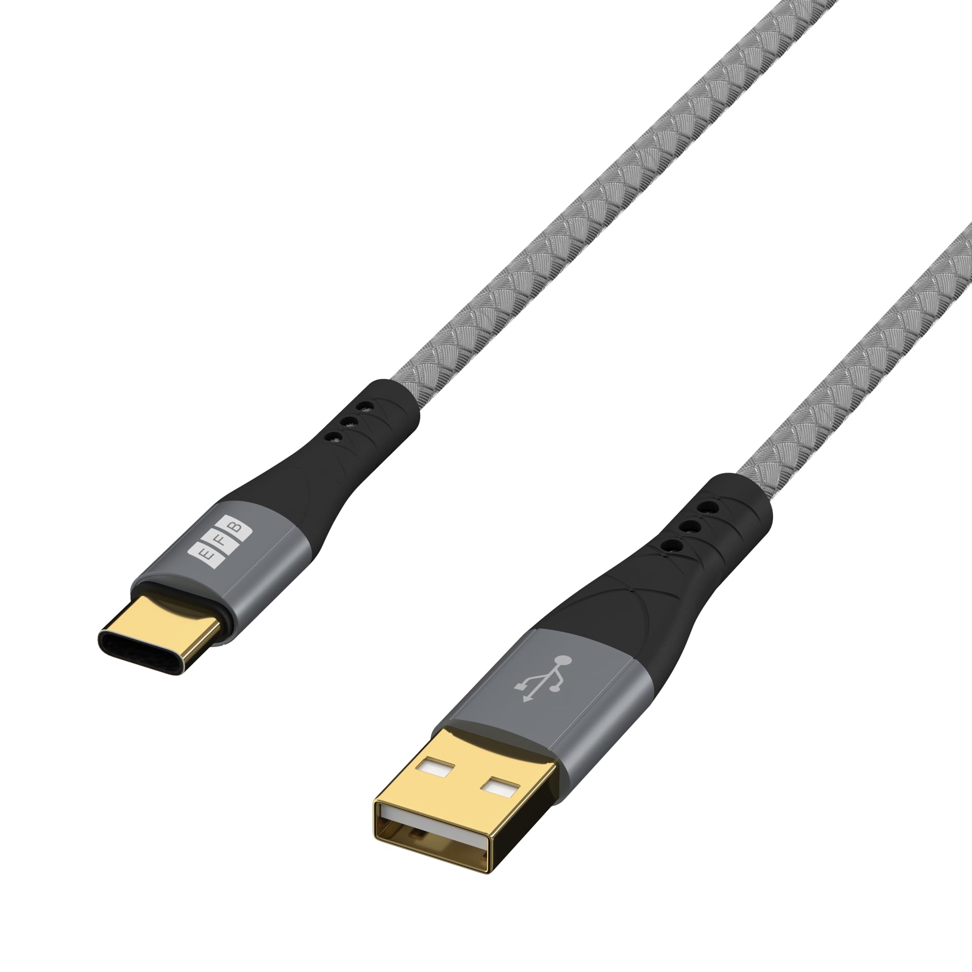 efb-multimedia-usb-a-auf-usb-c-kabel-60w-qc-grau-textil image 3