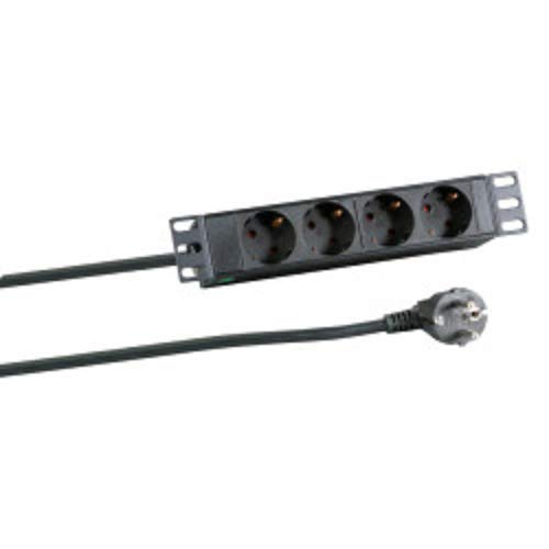 efb-elektronik-steckdosenleiste-10-1he-4x-schuko-alu-schwarz image 2