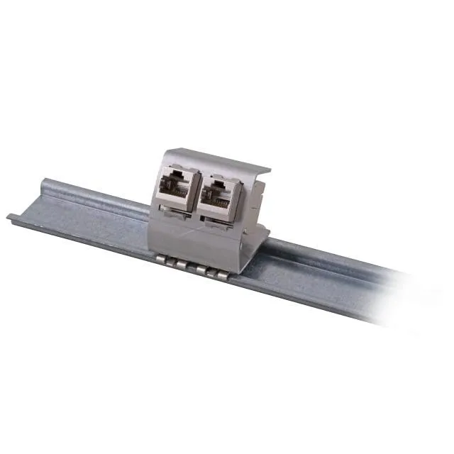 efb-elektronik-kupferverkabelung-keystone-modulhalter-hutschiene-edelstahl image 1