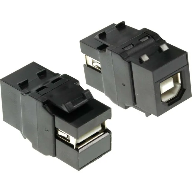 efb-elektronik-eb534-usb-adapter-a-b-snap-in-schwarz image 1