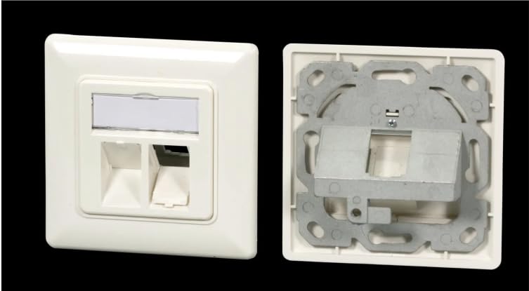 efb-elektronik-rahmenset-2-port-keystone-rahmen image 1