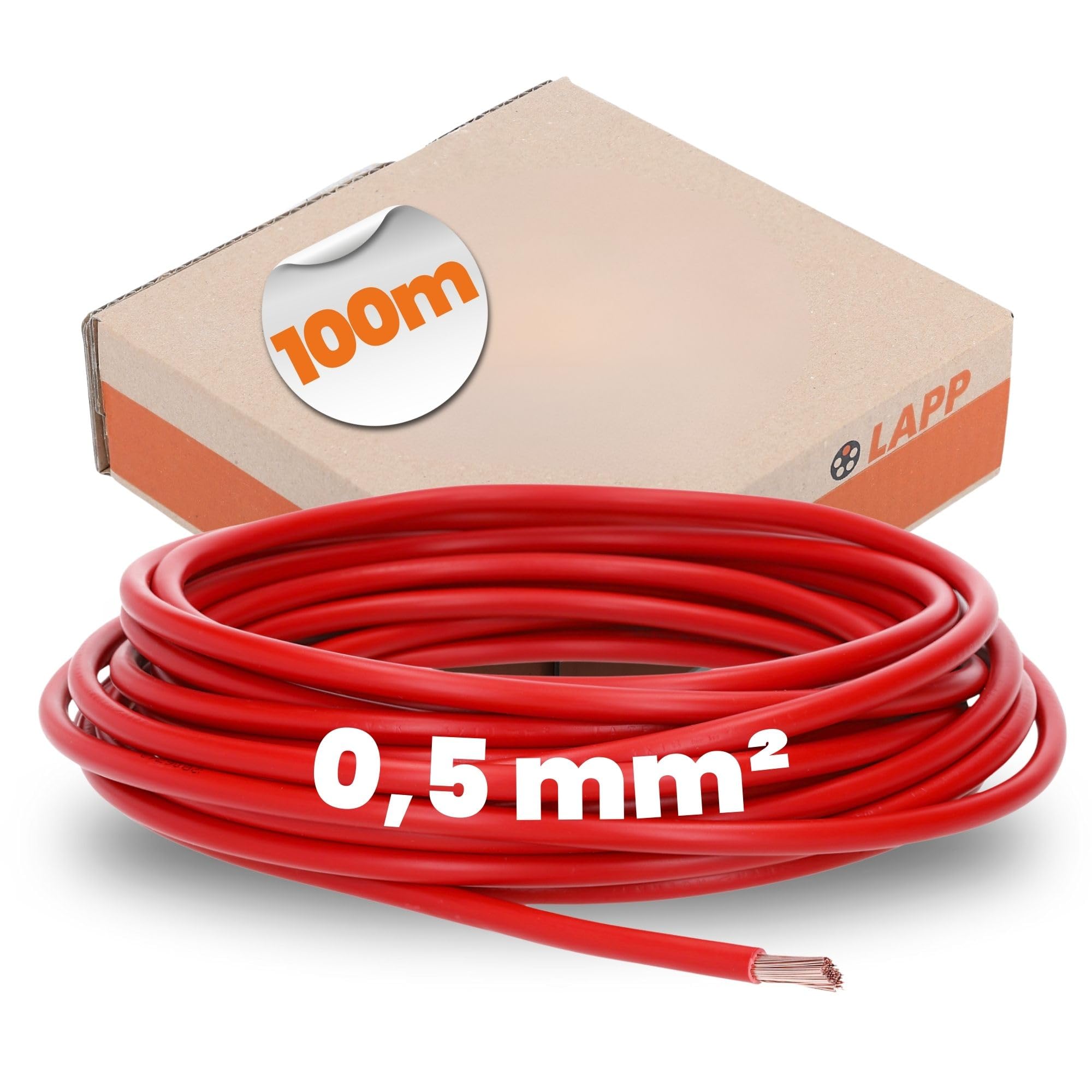 lapp-lflex-h05v-k-einzellitze-0-5-mm-rot-100-m-4510041 image 1