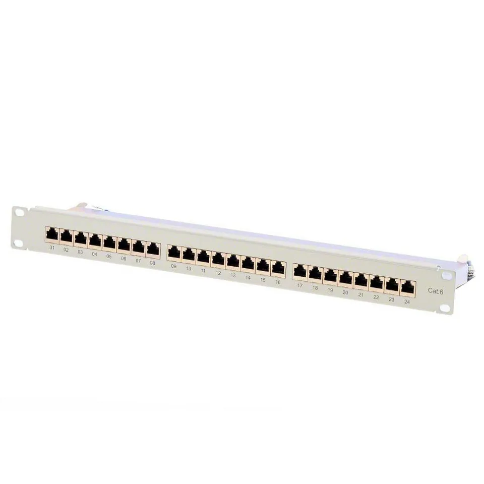 efb-elektronik-patchpanel-stp-24xrj45-cat-6-19-1he-grau image 1
