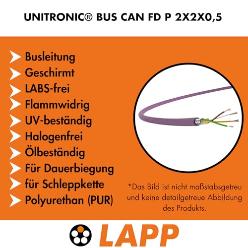 lapp-unitronic-bus-can-fd-p-busleitung-10m-2x2x0-5-pur image 6